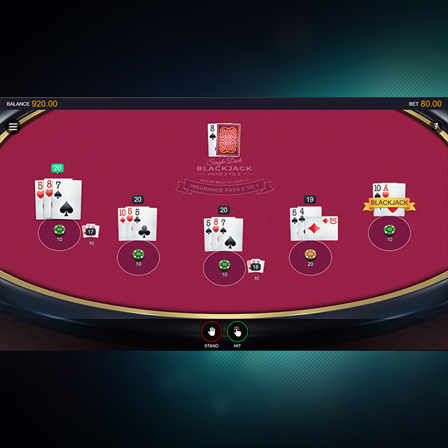 Multi Hand Atlantic City Blackjack in play image 2