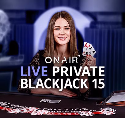 Live Private Blackjack 15