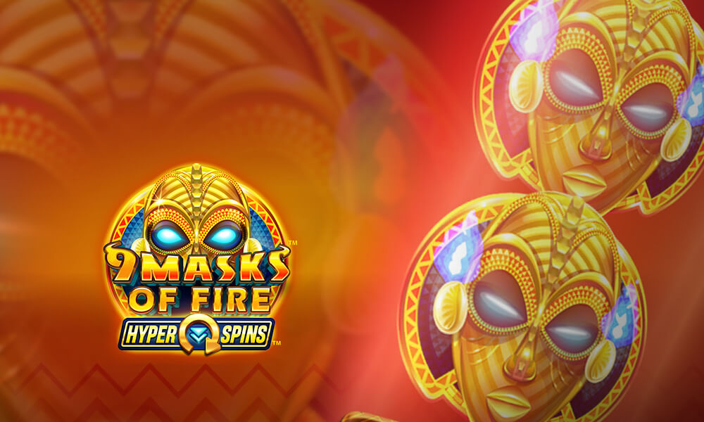 9 Masks of Fire Enjoy this African Tribal Pokie by Microgaming