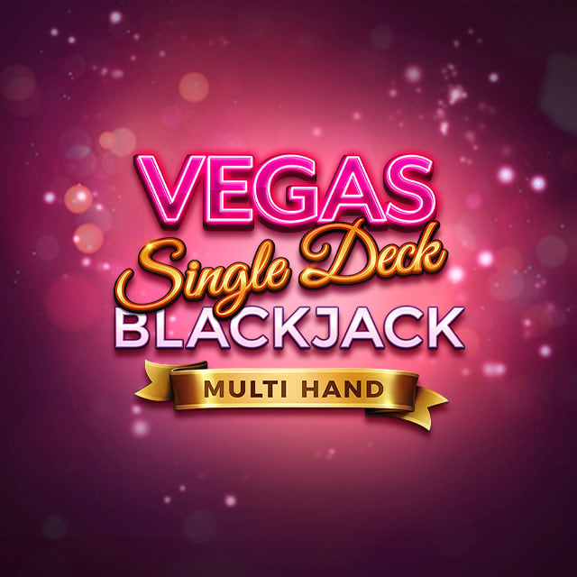 Multi Hand Vegas Single Deck Blackjack Table Game