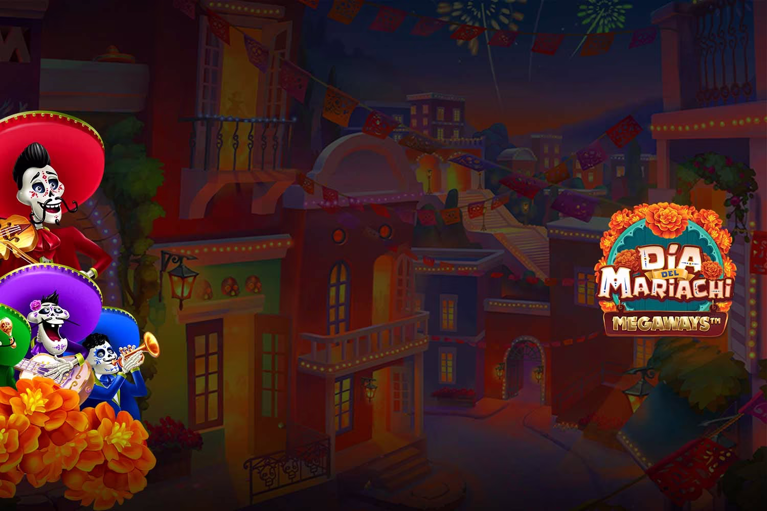 Spin Casino - Dia Del Mariachi Megaways™ Background hero image