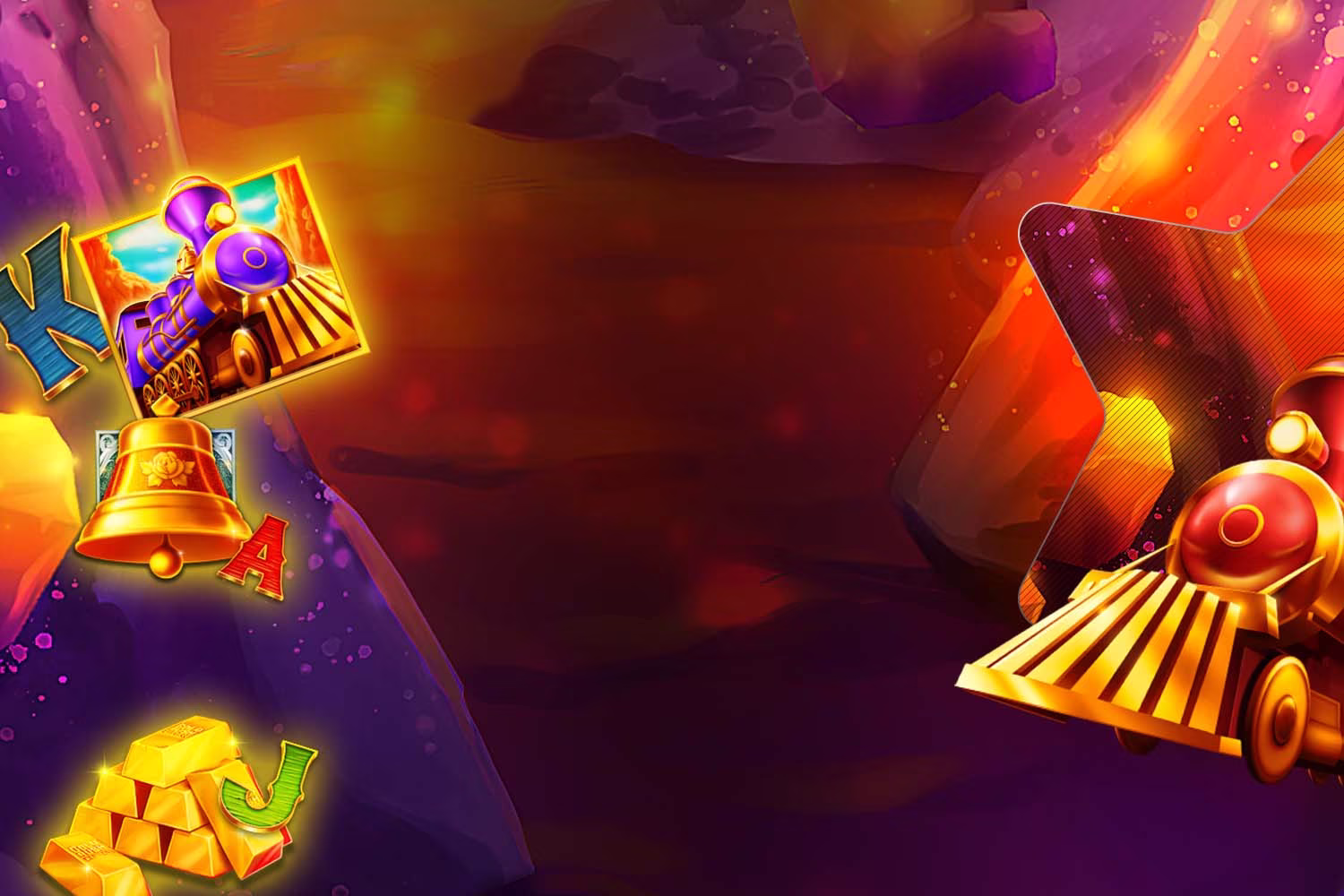 Spin Casino - Gold Rush Express Pokie Background image