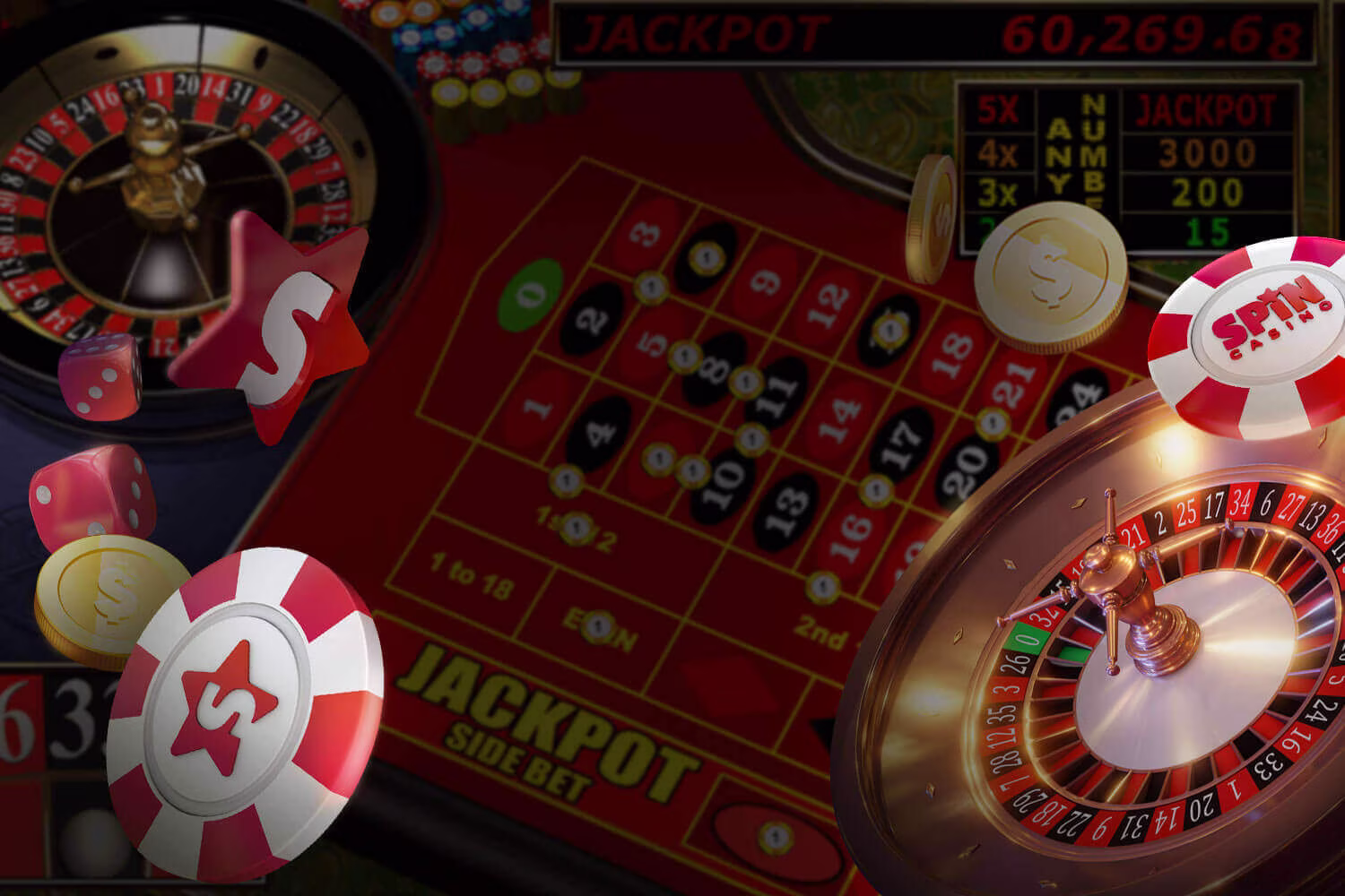 Live Roulette - Casino Background