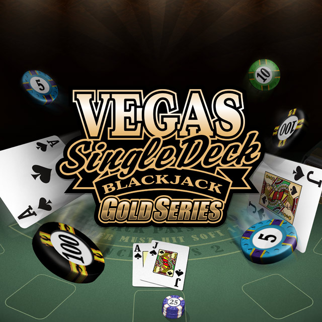 Vegas Single Deck Blackjack Gold Table Game