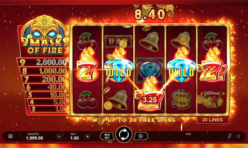 In-game screenshot of wild symbols