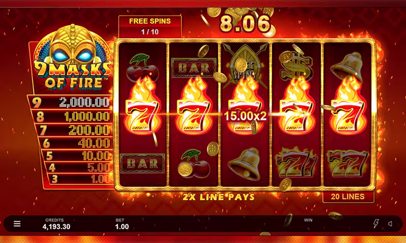 In-game screenshot of of a 7 fire pay win