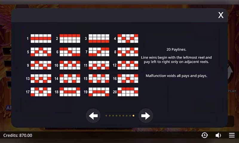 20 lignes de paiement