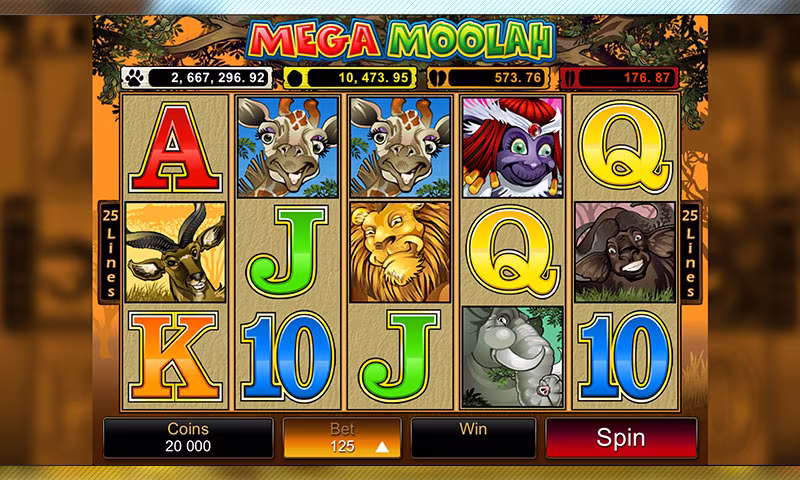 Mega Moolah Game screenshot
