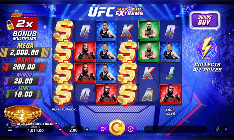 UFC® Gold Blitz Extreme™ ingame screen