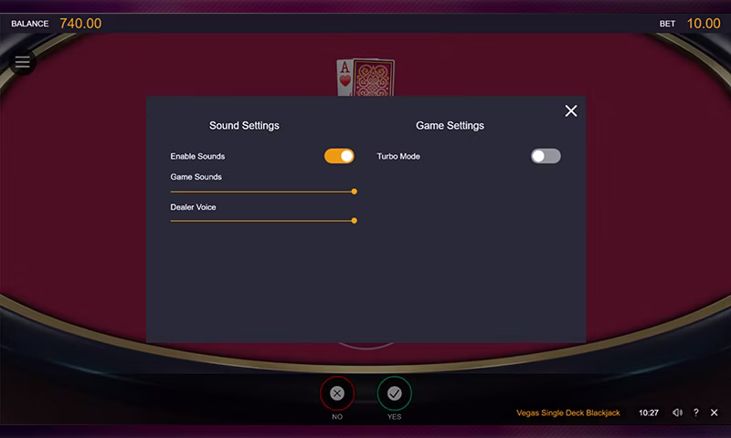 Paramètres de son et de jeu