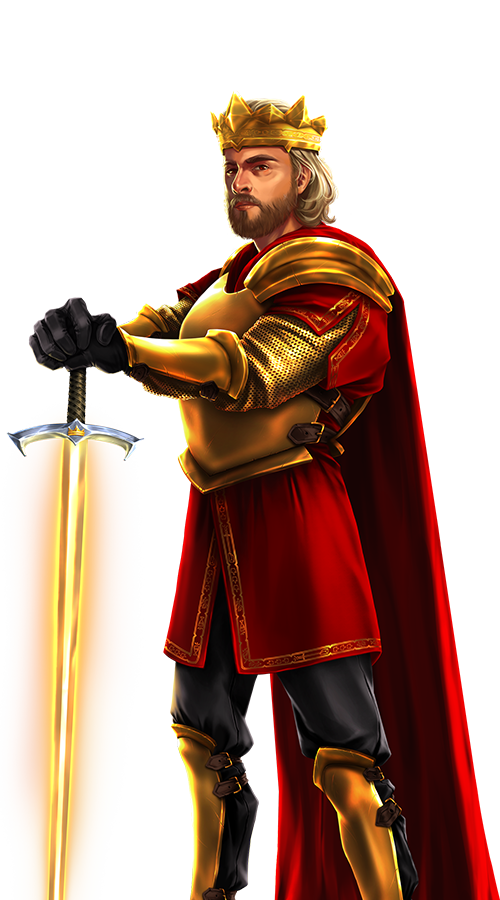 King Arthur with sword