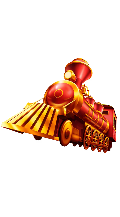 Gold Rush Express Red and Gold Train