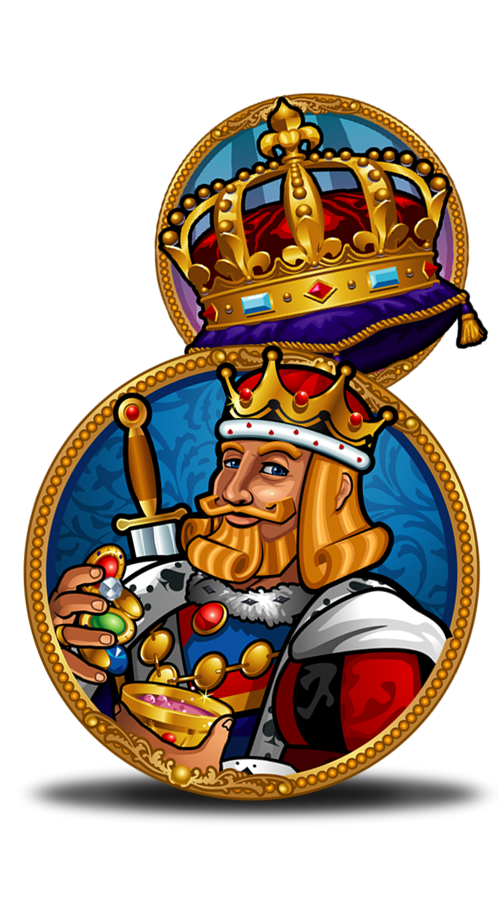 Kings And Queens slot game character.