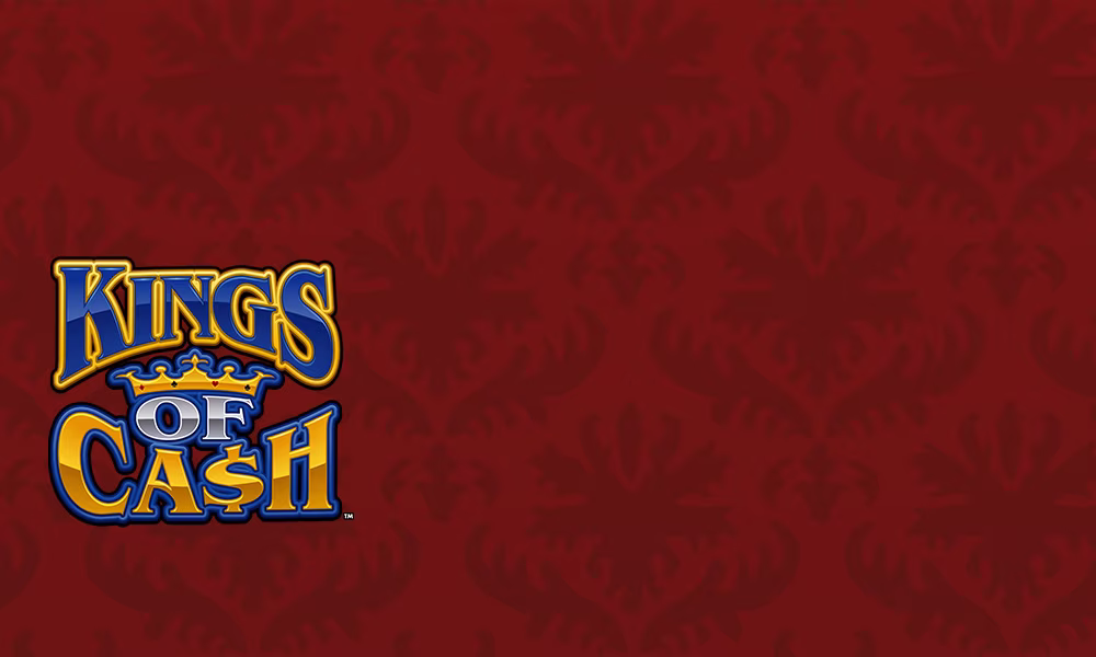 Kings of Cash™ log and red background