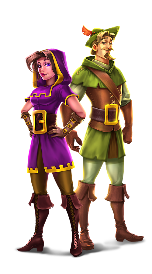 Robin Hood's Heroes slot game character.