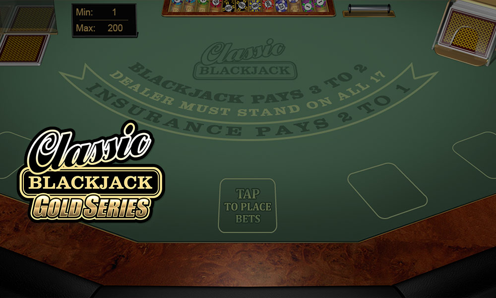 Classic Blackjack Gold background