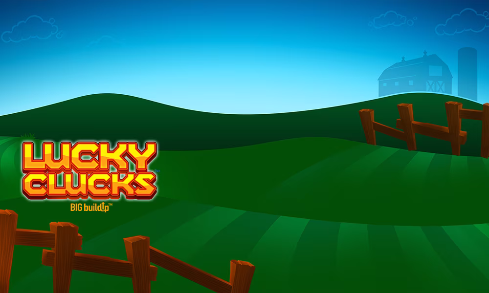 Lucky Clucks logo and background