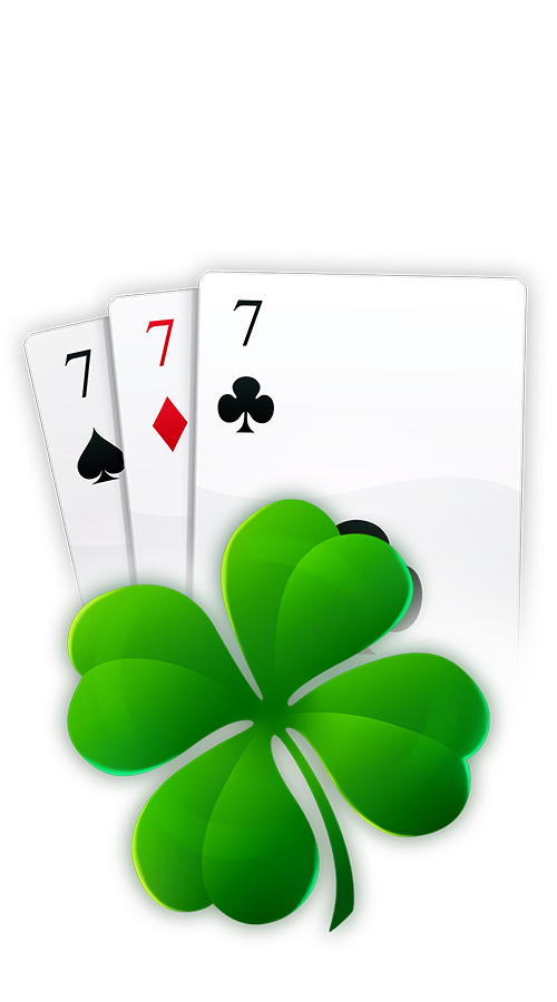 Premier Blackjack with Lucky Lucky™ three 7 cards with green clover