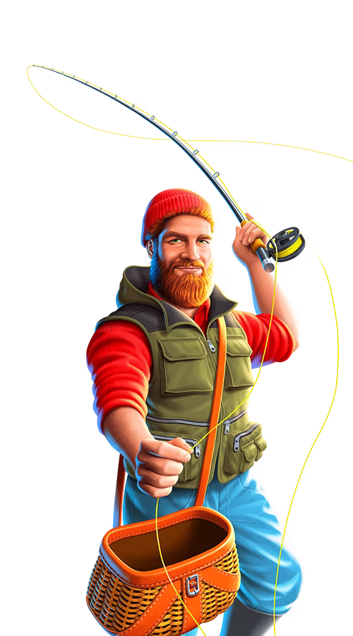 Wild Link Frenzy man with beard fishing