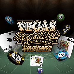 Vegas Single Deck Blackjack Gold Table Game