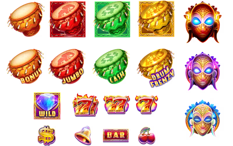 12 Masks of Fire™ Drum Frenzy™ capture d'écran du jeu