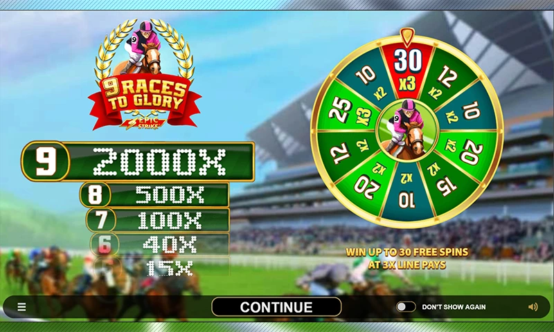 9 Races To Glory - Machine à sous en ligne - Spin Casino