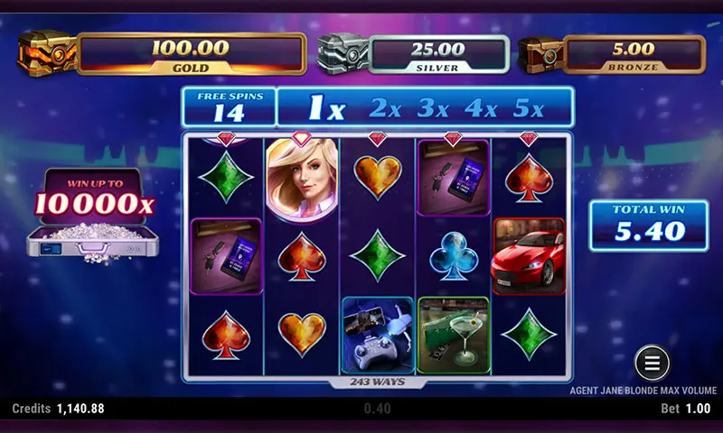 Agent Jane Blonde Max Volume In-game - Spin Casino Blog 