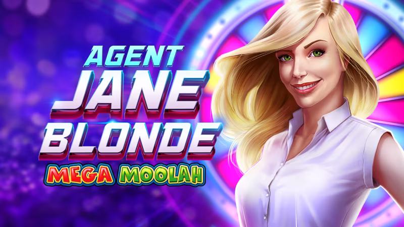 Agent Jane Blonde Mega Moolah™ online pokies logo