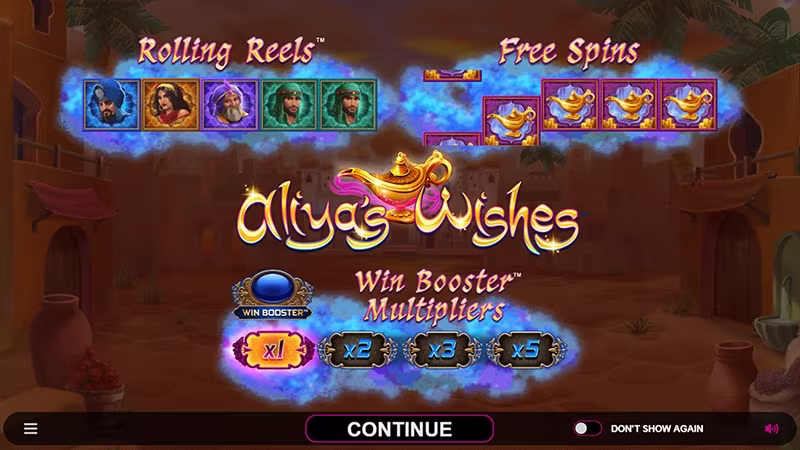Aliya’s Wishes™ in game feature screen