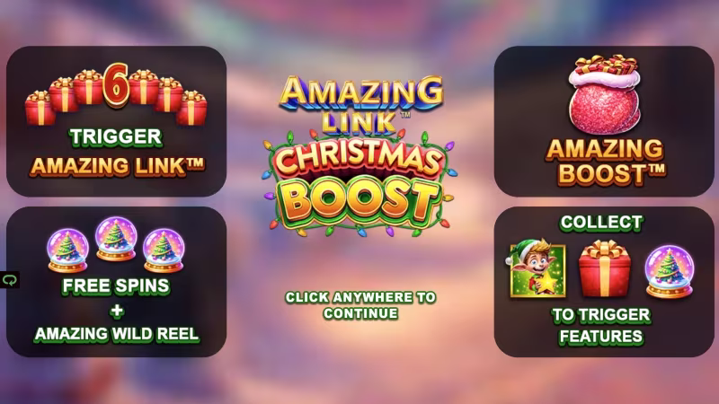 Amazing Link™ Christmas Boost In-game feature intro screen