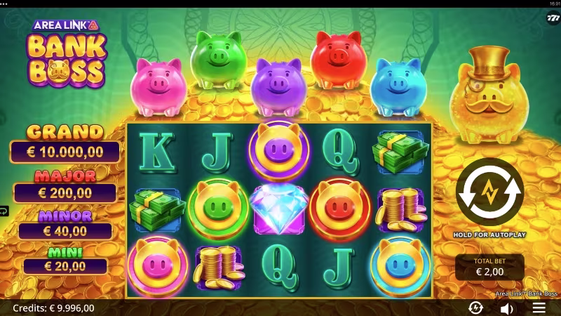 Area Link™ Bank Boss In-game screen