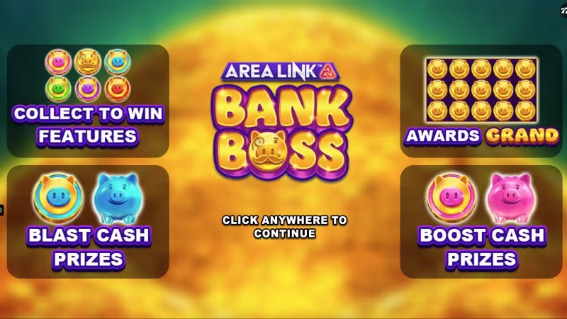Area Link™ Bank Boss In-game feature intro screen