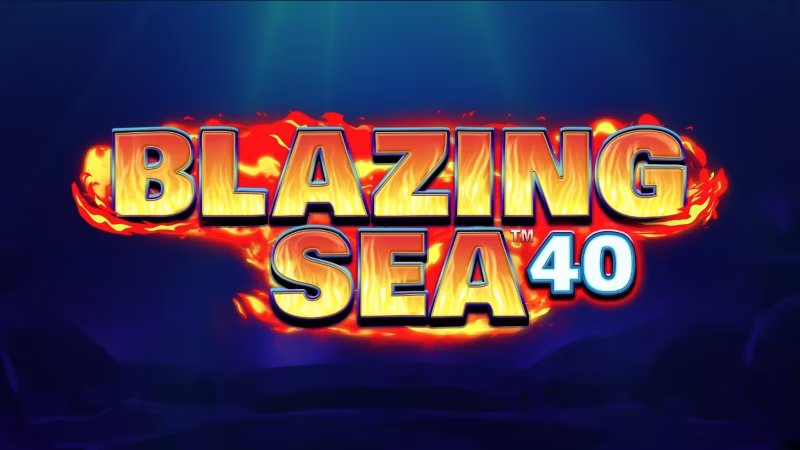 Image of online slot game logo: Blazing Sea 40™