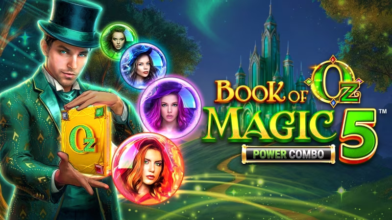 Book of Oz Magic 5™ POWER COMBO™ online pokies logo