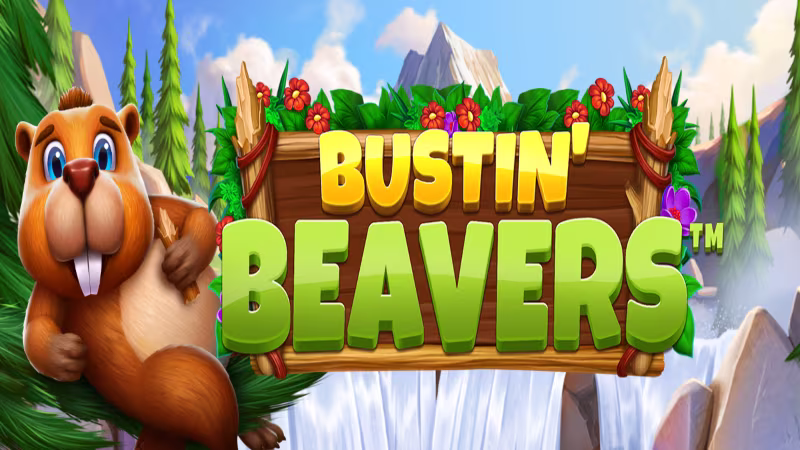 Image du logo du jeu de machine à sous en ligne : Bustin' Beavers™ 