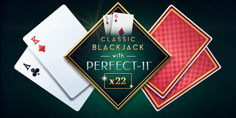 Classic Blackjack with Perfect-11™ logo