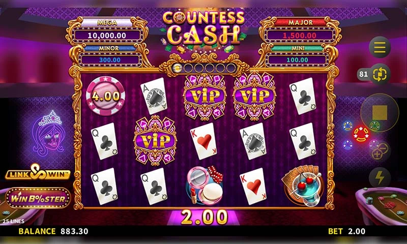 Countess Cash capture d'écran du jeu