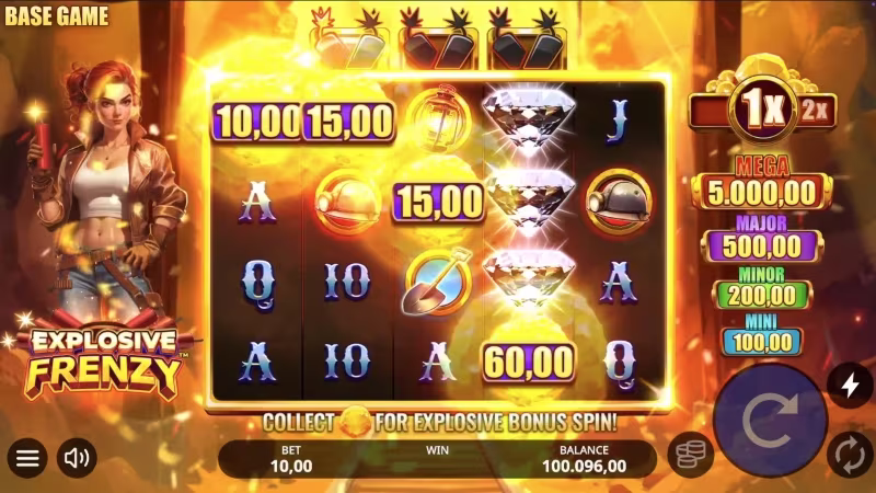 Explosive Frenzy™ In-game screen