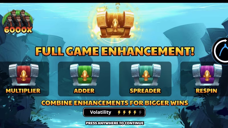 Fatter Fish Festival™ In-game feature intro screen