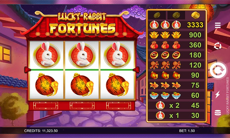 Lucky Rabbit Fortunes capture d'écran du jeu