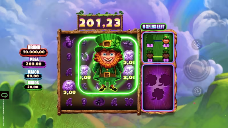 Magnificent Power Leprechaun™ In-game feature screen