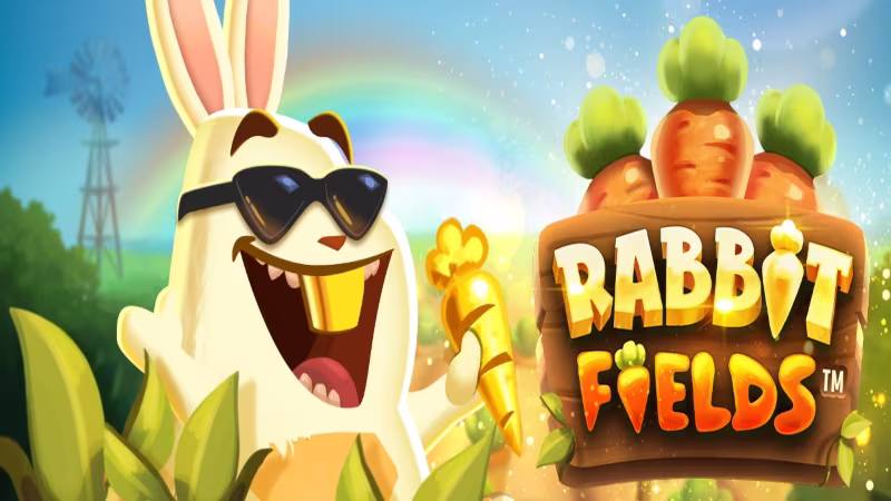 Image du logo du jeu de machine à sous en ligne : Rabbit Fields™