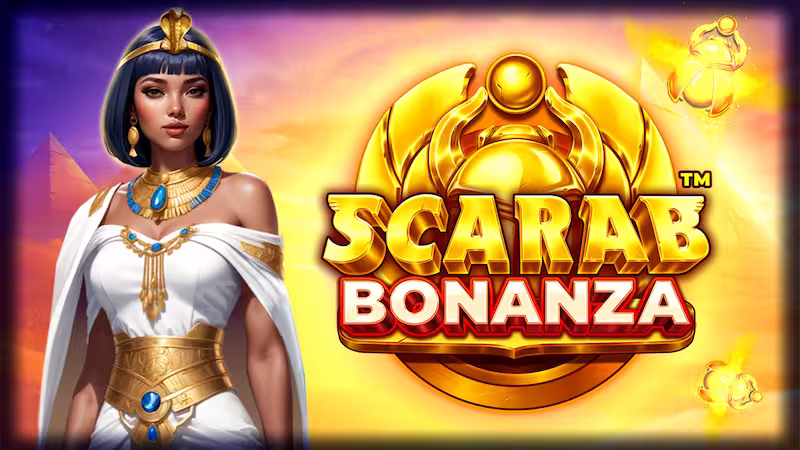Image of online slot game logo: Scarab Bonanza™