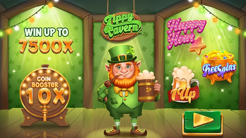 Tippy Tavern™ feature In-game intro screen