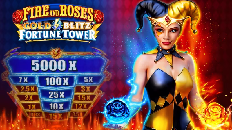 Fire and Roses Gold Blitz Fortune Tower™