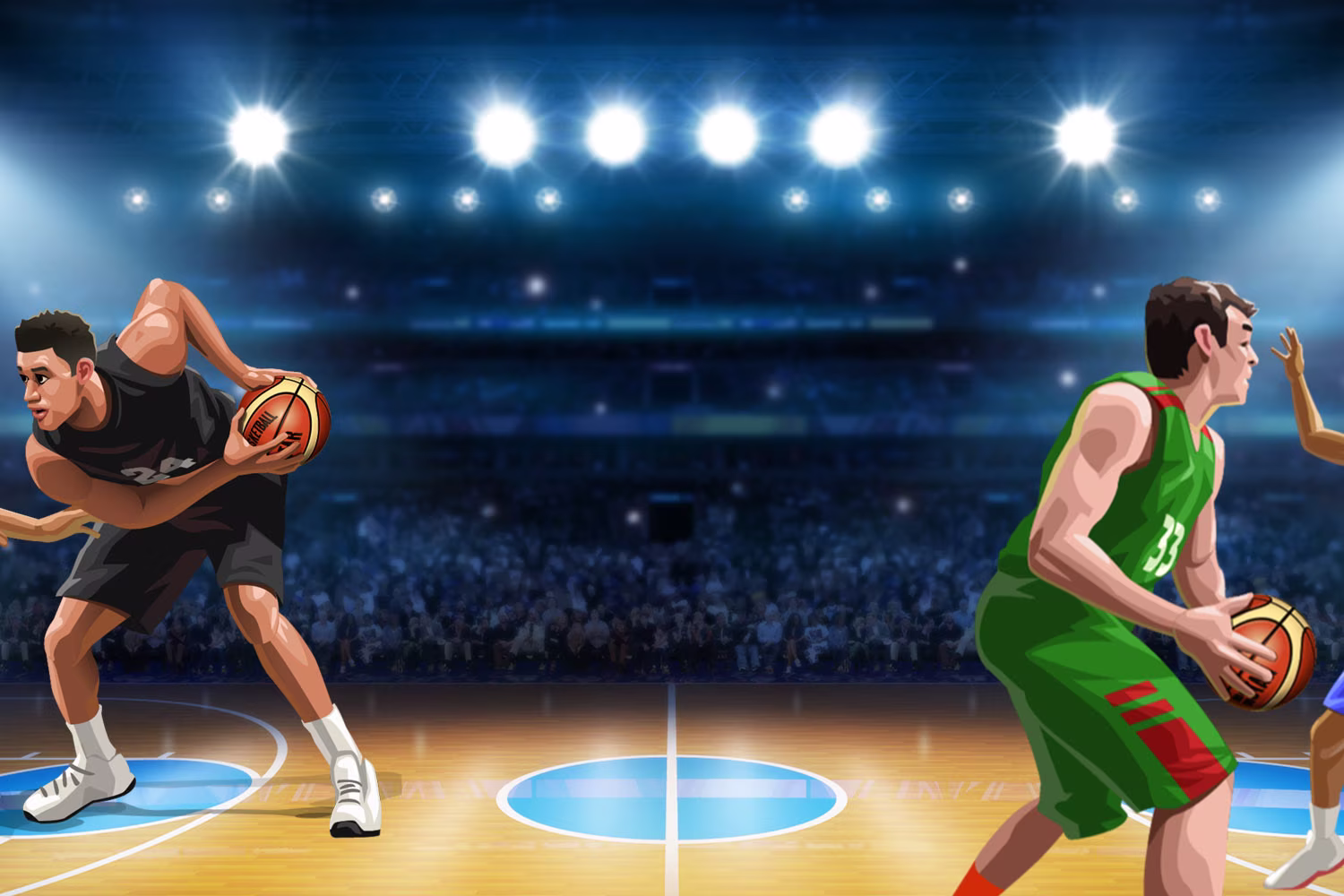 Spin Casino - Basketball Star On Fire Background hero image