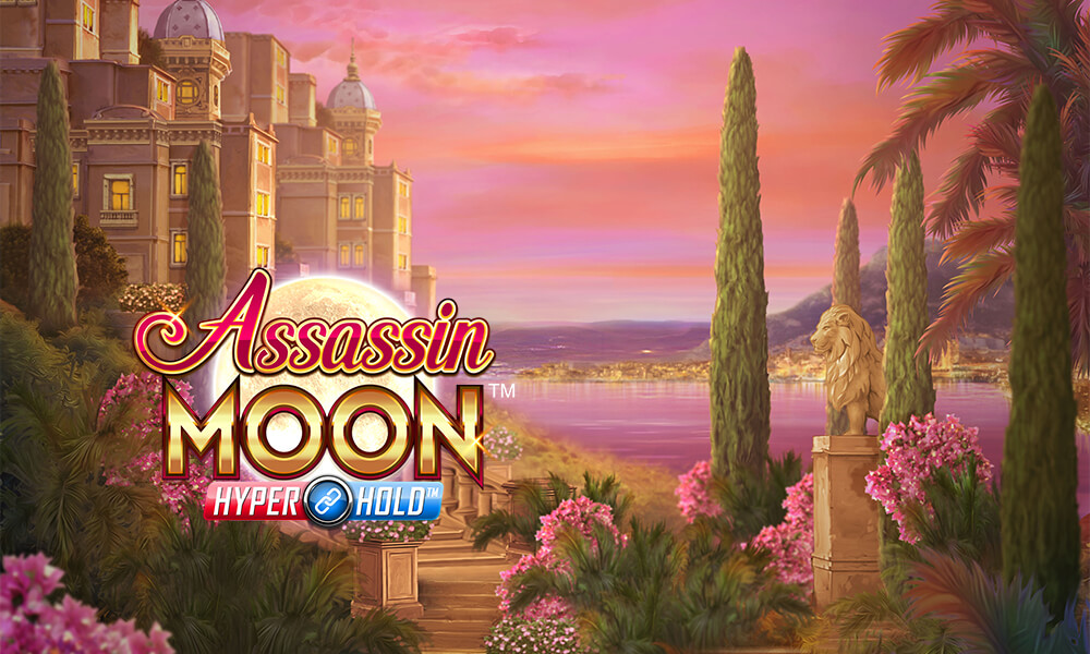 Assassin Moon logo with cityscapes