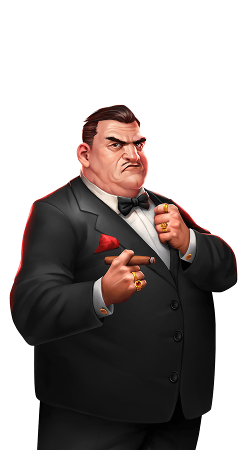 A mafia boss with a cigar