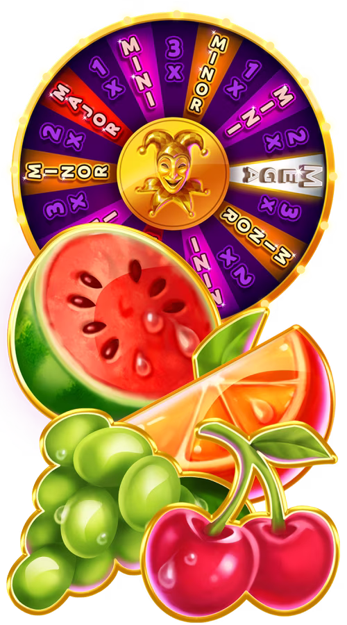 Juicy Joker fruits with spinning wheel