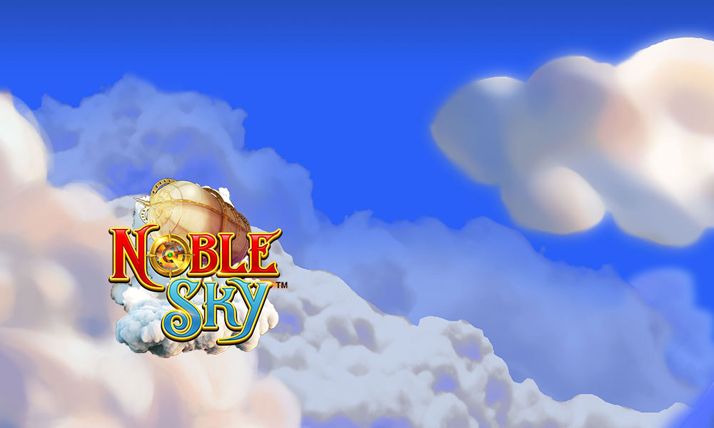 Noble Sky logo among the clouds